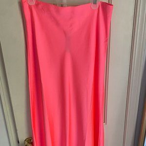 Hot Pink Midi Skirt